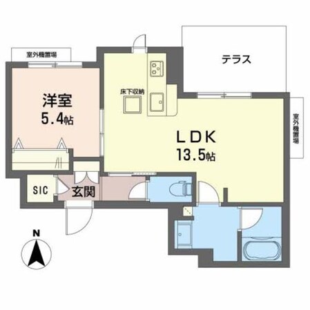 桃谷駅 徒歩7分 1階の物件間取画像